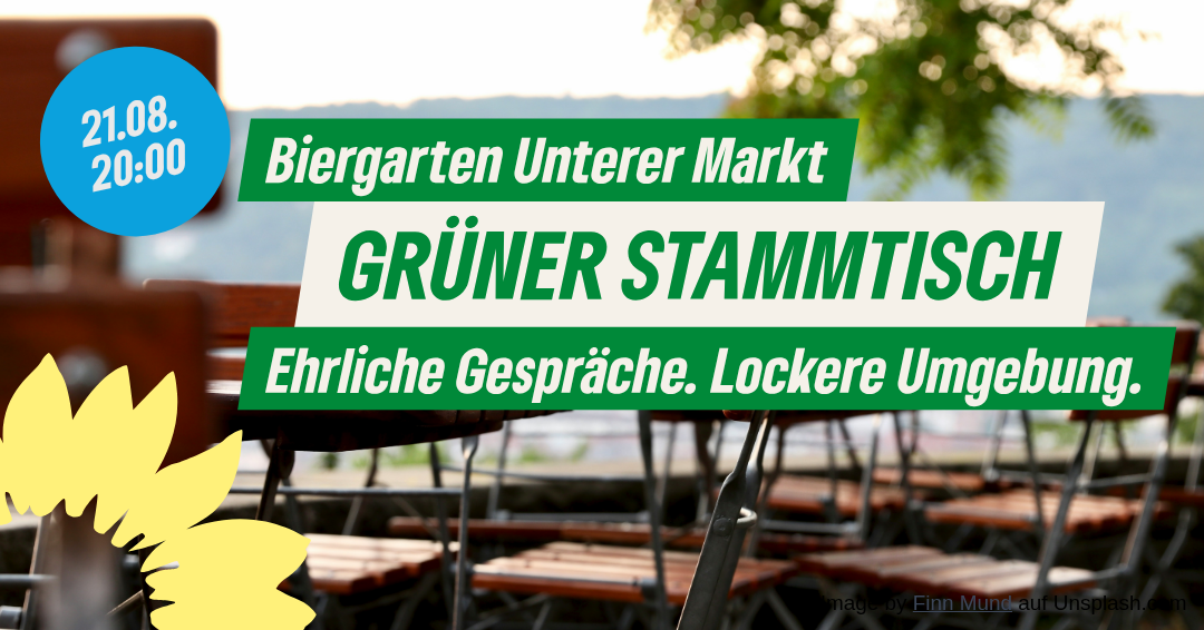 Grüner Stammtisch, 21.08.25